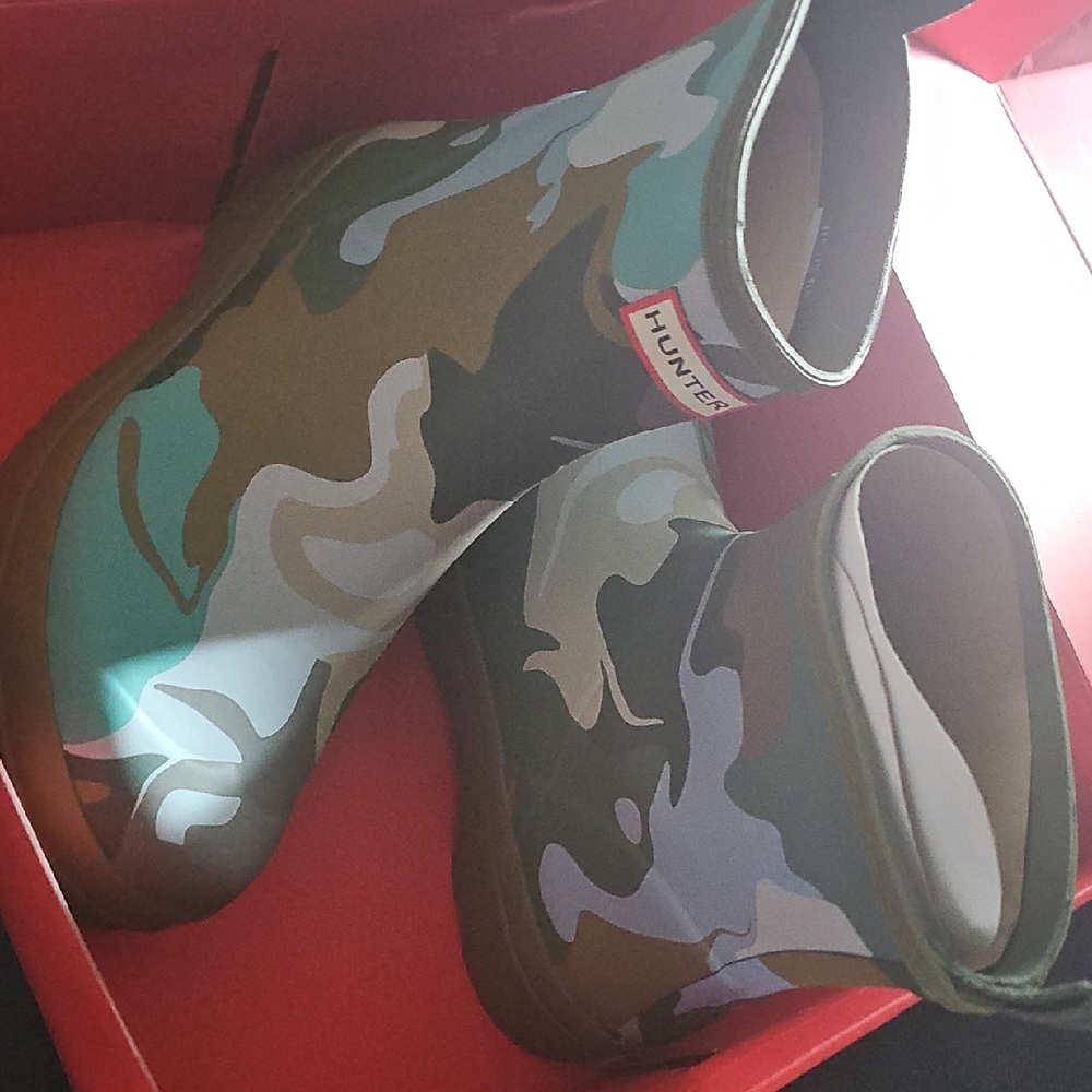 Hunter Multicolor Camouflage Boots